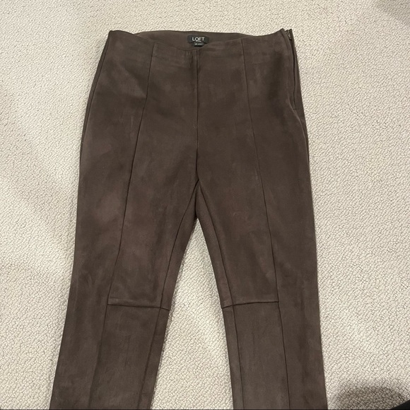 LOFT Petite Velvet Pant - Picture 2 of 4